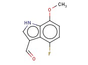 4-FLUORO-7-<span class='lighter'>METHOXYINDOLE</span>-3-CARBOXALDEHYDE