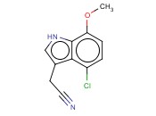 4-CHLORO-7-<span class='lighter'>METHOXYINDOLE</span>-3-ACETONITRILE