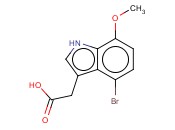 4-BROMO-7-<span class='lighter'>METHOXYINDOLE</span>-3-ACETIC ACID