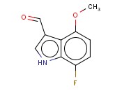 7-FLUORO-4-<span class='lighter'>METHOXYINDOLE</span>-3-CARBOXALDEHYDE