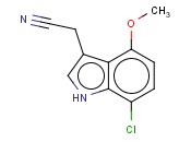 7-CHLORO-4-<span class='lighter'>METHOXYINDOLE</span>-3-ACETONITRILE