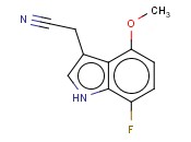 7-FLUORO-4-<span class='lighter'>METHOXYINDOLE</span>-3-ACETONITRILE