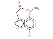 7-BROMO-4-<span class='lighter'>METHOXYINDOLE</span>-3-ACETIC ACID