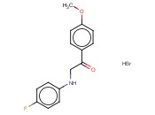 2-[(4-FLUOROPHENYL)AMINO]-1-(4-METHOXYPHENYL)ETHANONE <span class='lighter'>HYDROBROMIDE</span>
