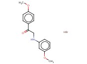 1-(4-METHOXYPHENYL)-2-[(3-METHOXYPHENYL)AMINO]ETHANONE <span class='lighter'>HYDROBROMIDE</span>