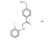 2-[(2-FLUOROPHENYL)AMINO]-1-(4-METHOXYPHENYL)ETHANONE <span class='lighter'>HYDROBROMIDE</span>