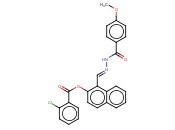 1-(2-(4-METHOXYBENZOYL)CARBOHYDRAZONOYL)-2-NAPHTHYL <span class='lighter'>2-CHLOROBENZOATE</span>