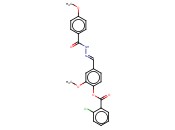 2-METHOXY-4-(2-(4-METHOXYBENZOYL)CARBOHYDRAZONOYL)PHENYL <span class='lighter'>2-CHLOROBENZOATE</span>