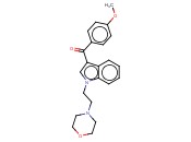 (4-甲氧基苯基)[1-[2-(4-<span class='lighter'>吗</span><span class='lighter'>啉</span><span class='lighter'>基</span>)乙基]-1H-吲哚-3-<span class='lighter'>基</span>]-甲酮