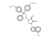 腺苷,5'-O-[二(4-<span class='lighter'>甲</span><span class='lighter'>氧</span><span class='lighter'>苯基</span>)<span class='lighter'>苯基</span>甲基]-