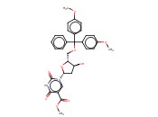 1-[5-O-[BIS(4-METHOXYPHENYL)PHENYLMETHYL]-2-DEOXY-BETA-D-ERYTHRO-PENTOFURANOSYL]-1,2,3,4-TETRAHYDRO-2,4-DIOXO-5-PYRIMIDINECARBOXYLIC ACID, METHYL ESTER