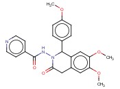 N-(6,7-DIMETHOXY-1-(4-METHOXYPHENYL)-3-OXO-3,4-DIHYDROISOQUINOLIN-2(1H)-YL)<span class='lighter'>ISONICOTINAMIDE</span>