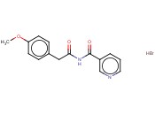 N-((4-METHOXYPHENYL)ACETYL)NICOTINAMIDE <span class='lighter'>HYDROBROMIDE</span>