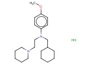 PIPERIDINE,1-(2-(N-(CYCLOHEXYLMETHYL)-P-ANISIDINO)ETHYL) HCL
