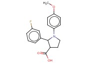 2-(3-FLUOROPHENYL)-1-(4-METHOXYPHENYL)PYRROLIDINE-3-CARBOXYLIC ACID