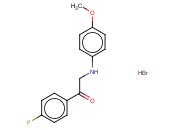 1-(4-FLUOROPHENYL)-2-[(4-METHOXYPHENYL)AMINO]ETHANONE <span class='lighter'>HYDROBROMIDE</span>