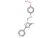 3-{[(4-甲氧苯基)<span class='lighter'>氨基</span>]<span class='lighter'>甲基</span>}-5-<span class='lighter'>吡啶</span>-4-基-1,3,4-噁二唑-2(3H)-硫酮