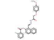 1-(2-((4-METHOXYPHENOXY)ACETYL)CARBOHYDRAZONOYL)-2-NAPHTHYL <span class='lighter'>2-CHLOROBENZOATE</span>