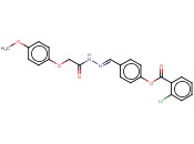 4-(2-((4-METHOXYPHENOXY)ACETYL)CARBOHYDRAZONOYL)PHENYL <span class='lighter'>2-CHLOROBENZOATE</span>