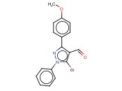 5-<span class='lighter'>溴</span>-3-(4-甲氧基苯基)-1-苯基-1H-<span class='lighter'>吡唑</span>-4-甲醛