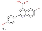 6-<span class='lighter'>BROMO</span>-2-(4-METHOXYPHENYL)QUINOLINE-4-<span class='lighter'>CARBOXYLIC</span> ACID