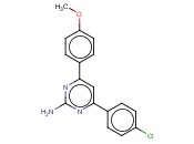 4-(4-CHLOROPHENYL)-6-(4-METHOXYPHENYL)PYRIMIDIN-2-AMINE