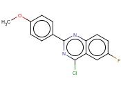 4-CHLORO-6-FLUORO-2-(4-<span class='lighter'>METHOXY</span>-PHENYL)-QUINAZOLINE