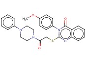 3-(4-<span class='lighter'>甲</span><span class='lighter'>氧</span><span class='lighter'>苯基</span>)-2-{[2-羰基-2-(4-<span class='lighter'>苯基</span>哌嗪-1-基)乙基]硫烷基}喹唑啉-4(3H)-酮