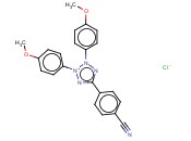 2,3-双(4-<span class='lighter'>甲</span><span class='lighter'>氧</span><span class='lighter'>苯基</span>)-5-(4-氰<span class='lighter'>苯基</span>)氯化四氮唑