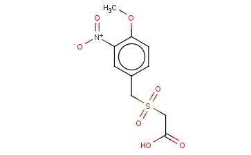 <span class='lighter'>3-NITRO-4-METHOXY</span> <span class='lighter'>BENZOYL</span> <span class='lighter'>SULFONYL</span> <span class='lighter'>ACETIC</span> ACID