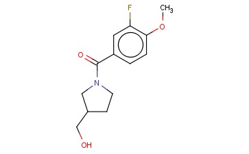 (1-[(3-FLUORO-4-METHOXYPHENYL)CARBONYL]PYRROLIDIN-3-YL)METHANOL