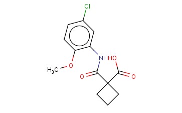 1-[(5-CHLORO-2-METHOXYPHENYL)CARBAMOYL]CYCLOBUTANE-1-CARBOXYLIC ACID