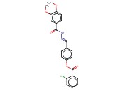 4-(2-(3,4-DIMETHOXYBENZOYL)CARBOHYDRAZONOYL)PHENYL <span class='lighter'>2-CHLOROBENZOATE</span>