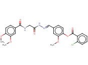4-[(E)-([[(3,4-DIMETHOXYBENZOYL)AMINO]ACETYL]HYDRAZONO)METHYL]-2-METHOXYPHENYL <span class='lighter'>2-CHLOROBENZOATE</span>