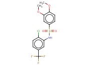 BENZENESULFONAMIDE, N-[2-CHLORO-5-(TRIFLUOROMETHYL)PHENYL]-3,4-DIMETHOXY-