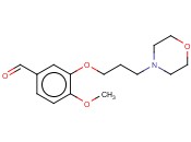 4-甲氧基-3-[3-(4-<span class='lighter'>吗</span><span class='lighter'>啉</span><span class='lighter'>基</span>)丙氧基]苯甲醛