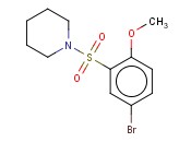 1-(5-<span class='lighter'>溴</span>-2-<span class='lighter'>甲</span>氧基苯基<span class='lighter'>磺</span><span class='lighter'>酰</span>)哌啶