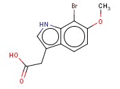 7-BROMO-6-<span class='lighter'>METHOXYINDOLE</span>-3-ACETIC ACID