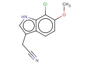 7-CHLORO-6-<span class='lighter'>METHOXYINDOLE</span>-3-ACETONITRILE