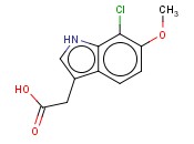 7-CHLORO-6-<span class='lighter'>METHOXYINDOLE</span>-3-ACETIC ACID