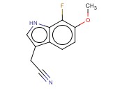 7-FLUORO-6-<span class='lighter'>METHOXYINDOLE</span>-3-ACETONITRILE