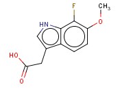 7-FLUORO-6-<span class='lighter'>METHOXYINDOLE</span>-3-ACETIC ACID