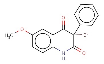 <span class='lighter'>3-BROMO-6-METHOXY-3-PHENYL-1H-QUINOLINE-2,4-DIONE</span>