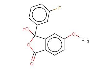 1(3H)-ISOBENZOFURANONE, 3-(3-FLUOROPHENYL)-3-HYDROXY-5-METHOXY-