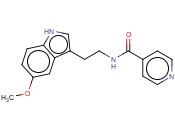 N-(2-(5-METHOXYINDOL-3-YL)ETHYL)<span class='lighter'>ISONICOTINAMIDE</span>