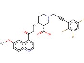 (3R,4R)-4-[3-(6-METHOXYQUINOLIN-4-YL)-3-OXO-PROPYL]-1-[3-(2,3,5-TRIFLUORO-PHENYL)-PROP-2-YNYL]-PIPERIDINE-3-CARBOXYLIC ACID