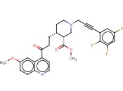 (3R,4R)-METHYL 4-(3-(6-METHOXYQUINOLIN-4-YL)-3-OXOPROPYL)-1-(3-(2,3,5-TRIFLUOROPHENYL)PROP-2-YNYL)PIPERIDINE-3-CARBOXYLATE