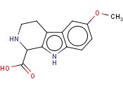 6-<span class='lighter'>甲</span><span class='lighter'>氧基</span>-1,2,3,4-四氢-9H-吡啶并[3,4-b]<span class='lighter'>吲哚</span>-1-羧酸