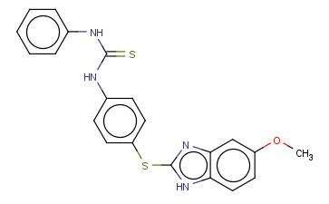 N-[4-(5-METHOXY-1H-BENZIMIDAZOL-2-YLTHIO)PHENYL]-N'-PHENYLTHIOUREA