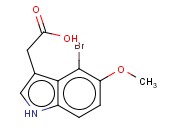 4-BROMO-5-<span class='lighter'>METHOXYINDOLE</span>-3-ACETIC ACID